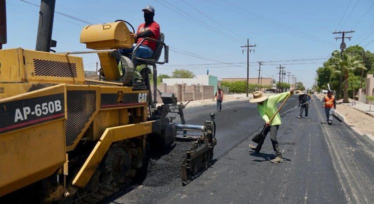 Presenta 80% de avance pavimentación de la Yocupicio