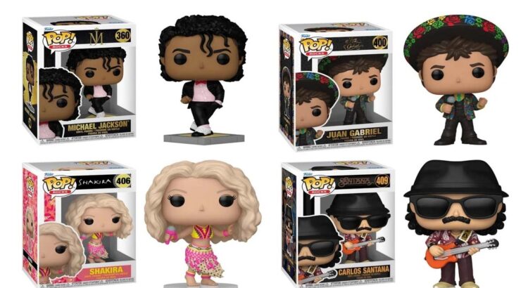 Juan Gabriel, Shakira, Michael Jackson y Carlos Santana tendrán su Funko Pop