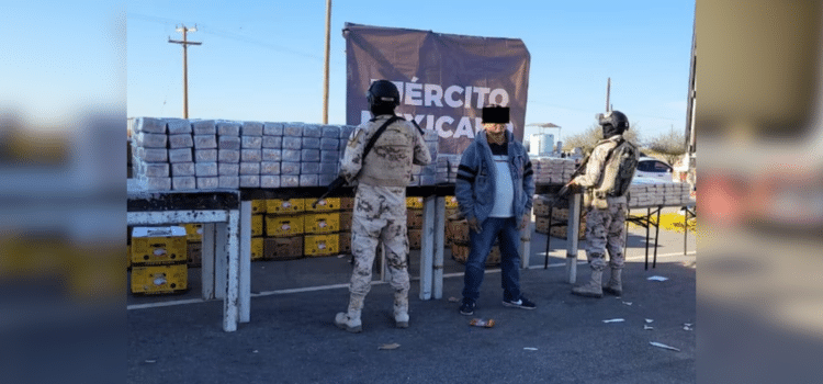 Ejército asegura casi una tonelada de cocaína en Sonora