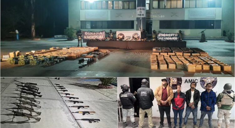 Megadecomiso: incautan armamento bélico en Sonora