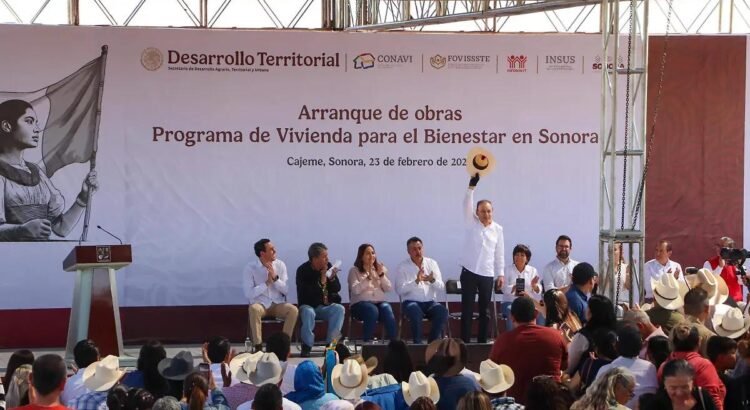 Pone gobernador Alfonso Durazo en marcha el Programa de Vivienda para el Bienestar en Sonora