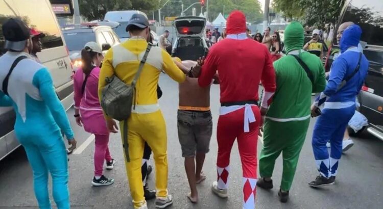 Los Power Rangers al rescate del Carnaval