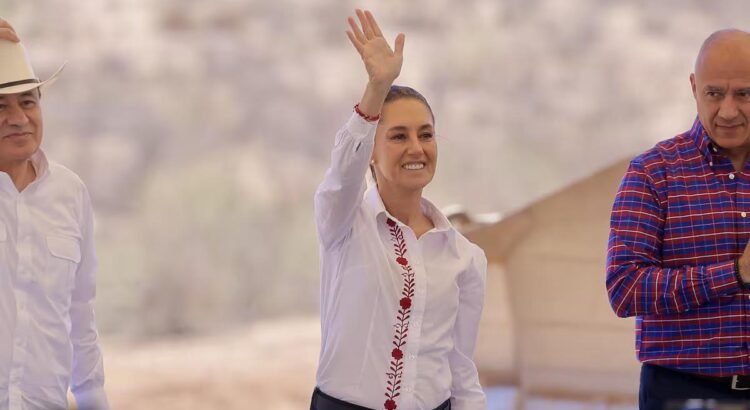 Claudia Sheinbaum arranca obra de carretera entre Bavispe y Nuevo Casas Grandes