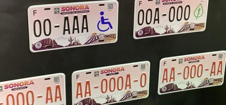 Tiene Sonora nuevo diseño de placas; no es reemplacamiento, aclara Hacienda