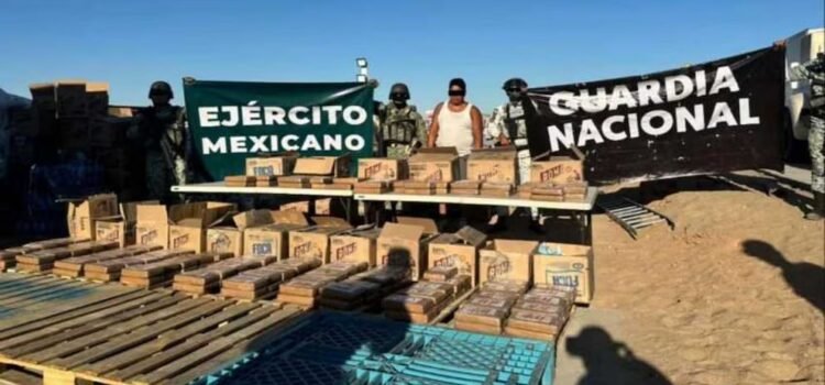 Detienen en Sonora a una persona con cocaína oculta entre detergente y con valor millonario