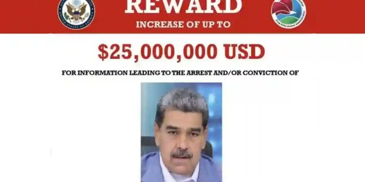 Ofrece la DEA 25 millones de dólares por la captura de Nicolás Maduro
