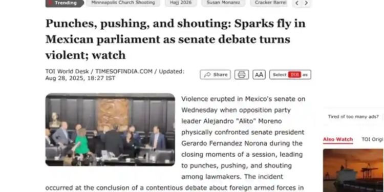 Trasciende fronteras la pelea entre Alito Moreno y Fernández Noroña